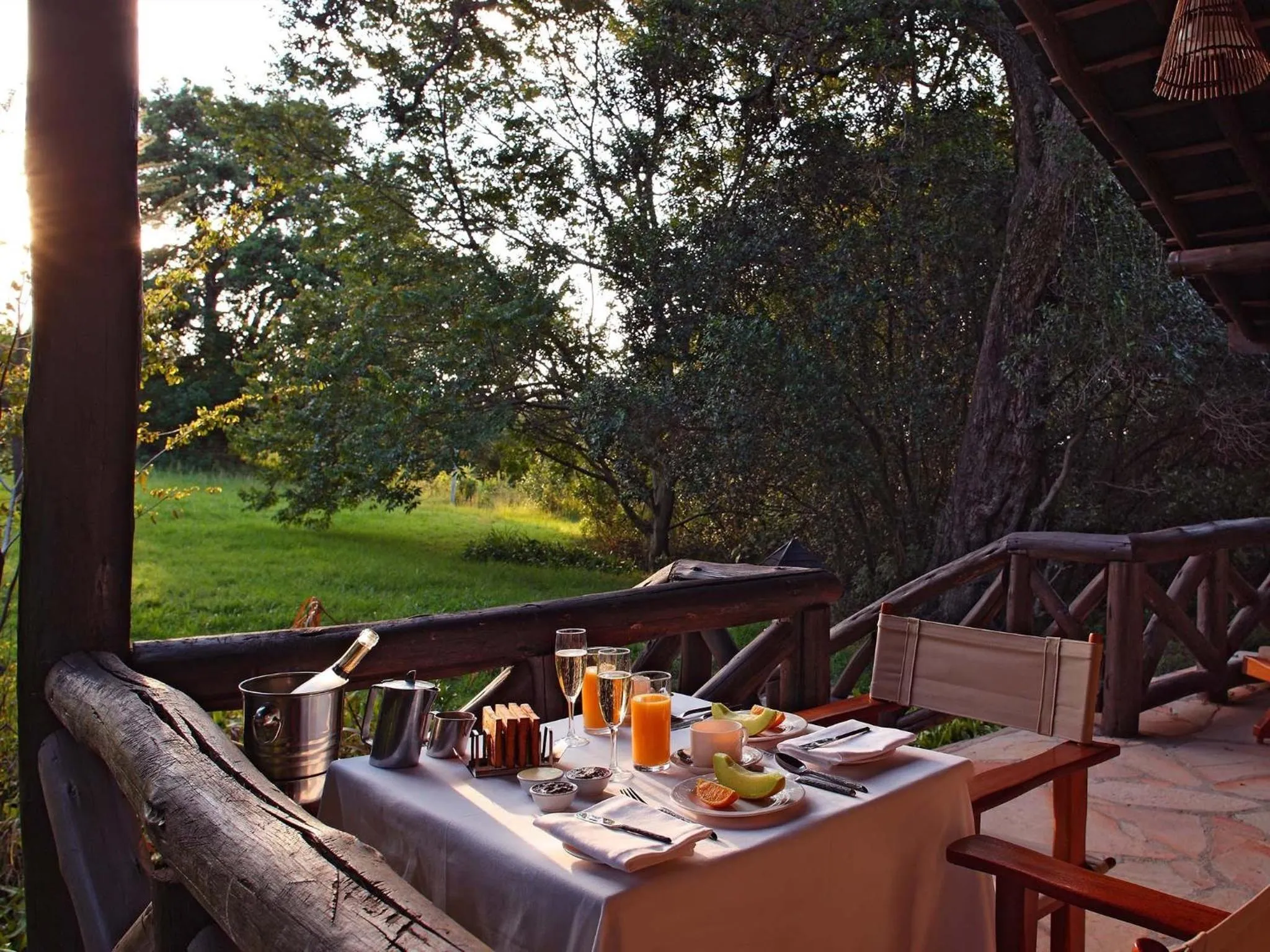 Patio in Sarova Mara Game Camp