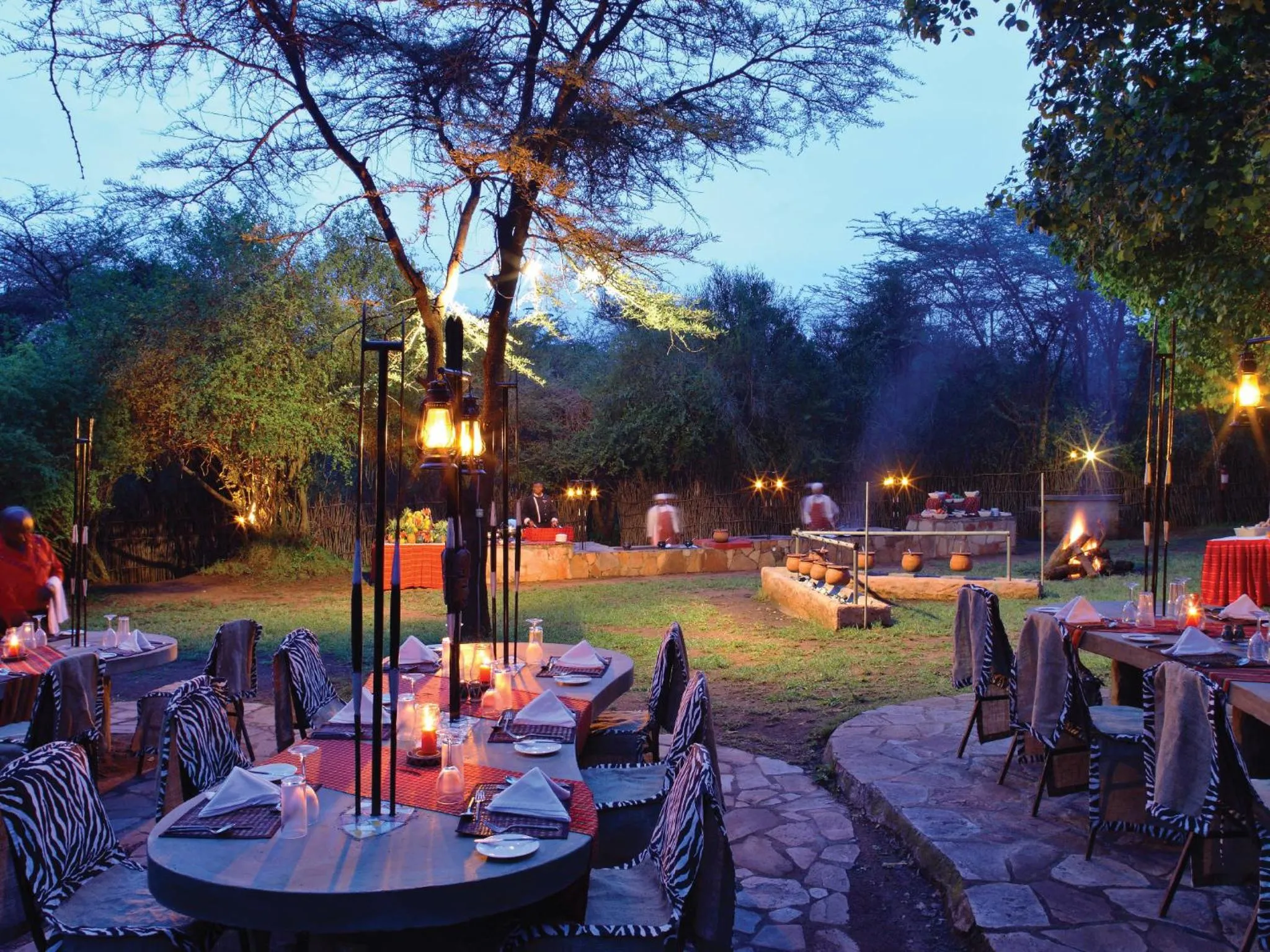BBQ facilities in Sarova Mara Game Camp