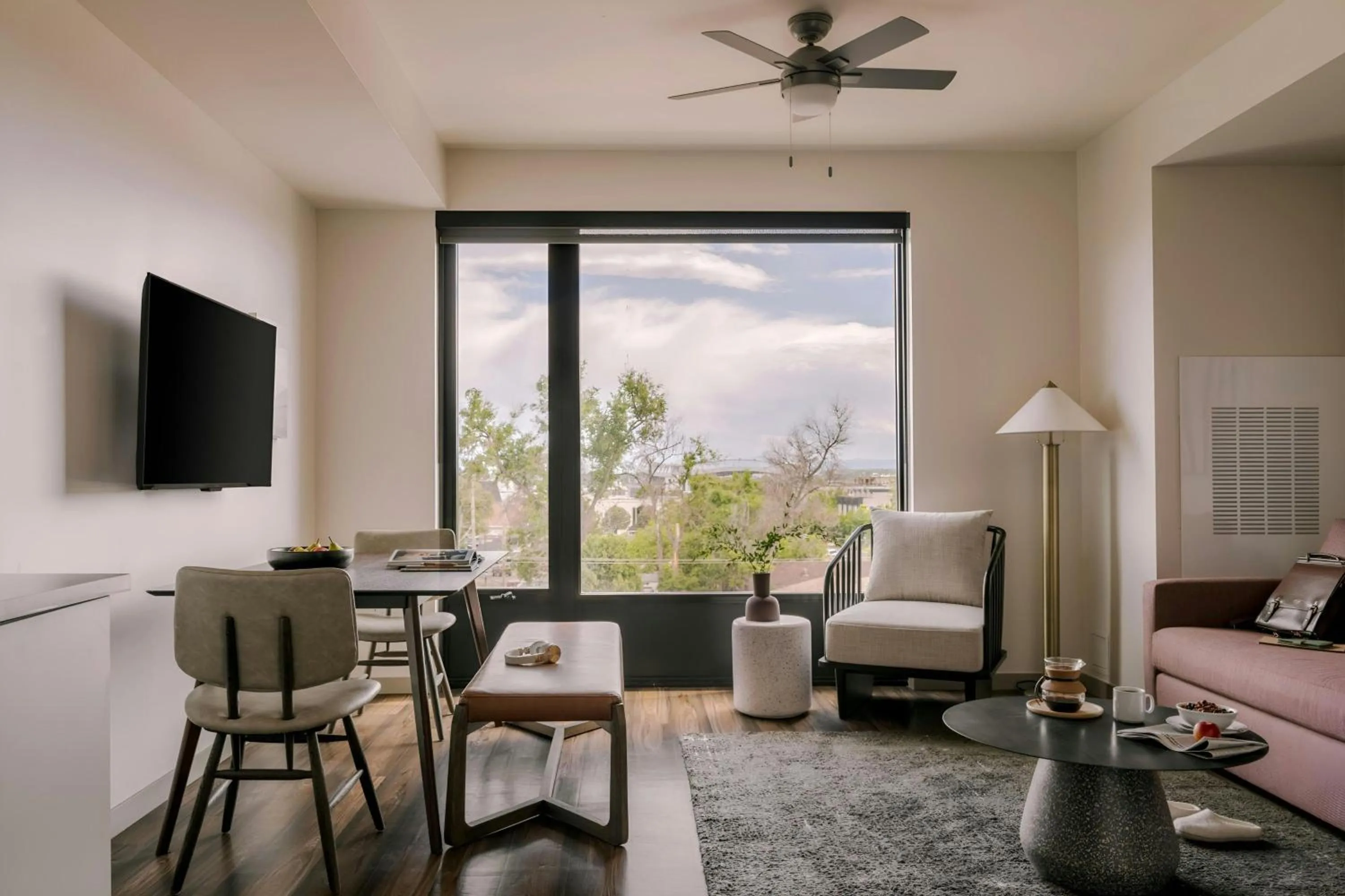 Living room in Sonder Skyline Apartments LoHi