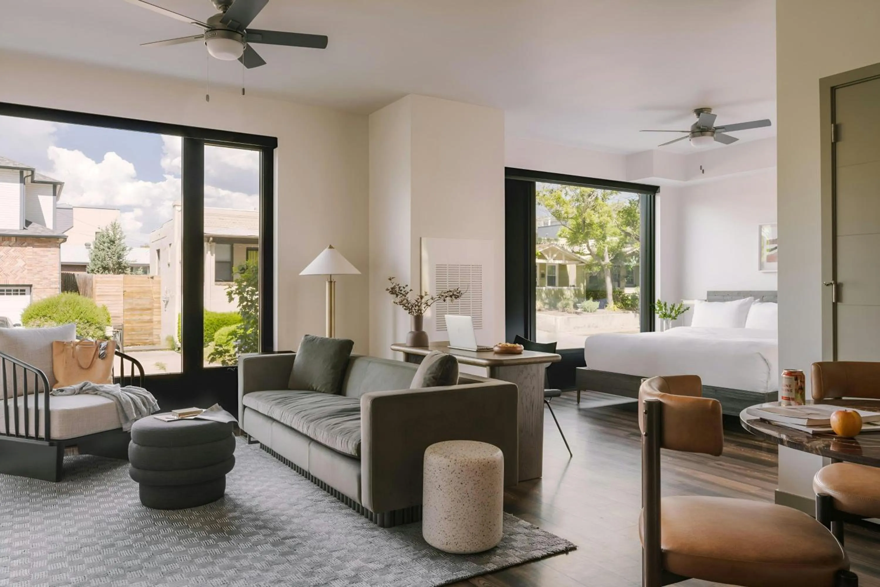Living room in Sonder Skyline Apartments LoHi
