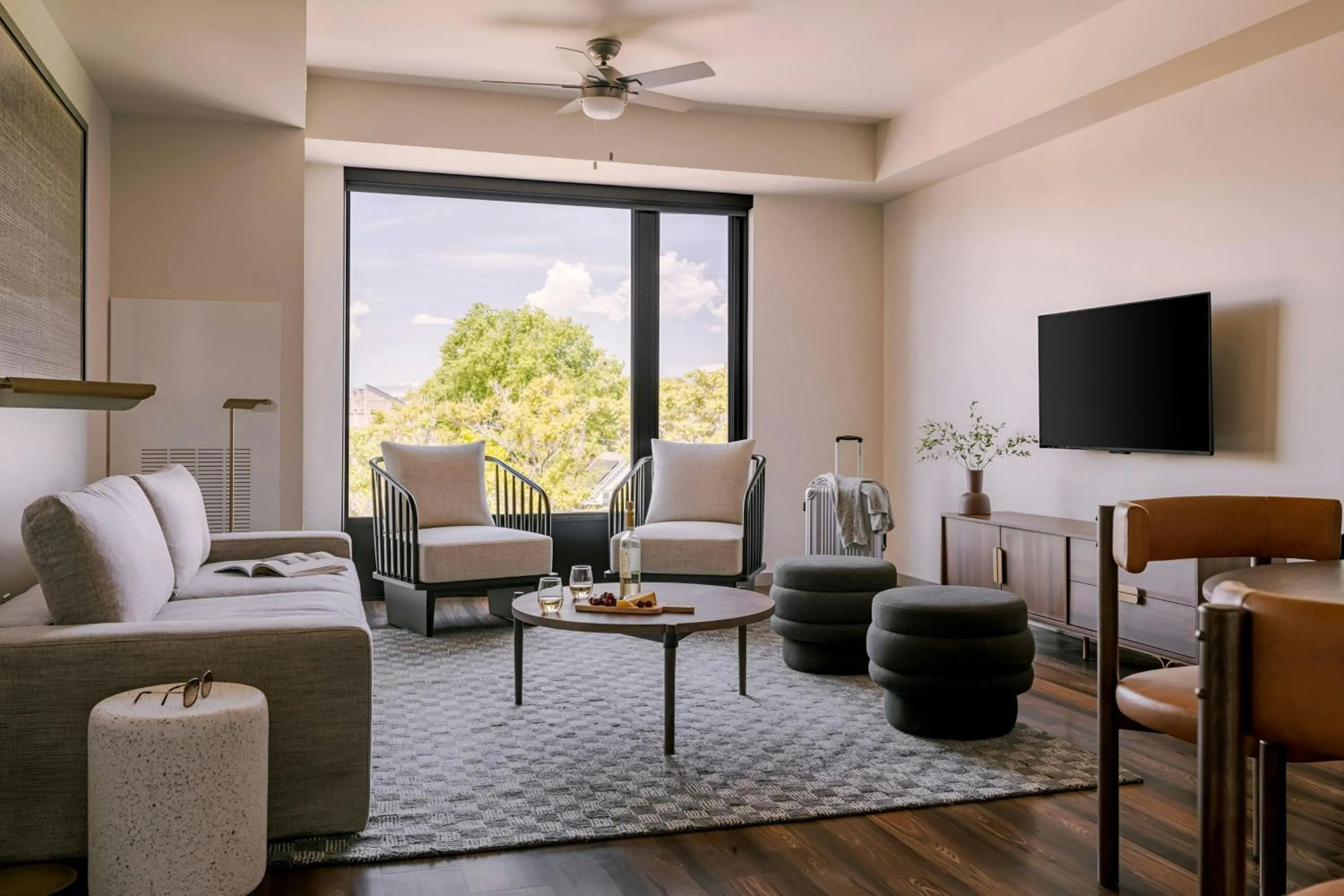 Living room in Sonder Skyline Apartments LoHi