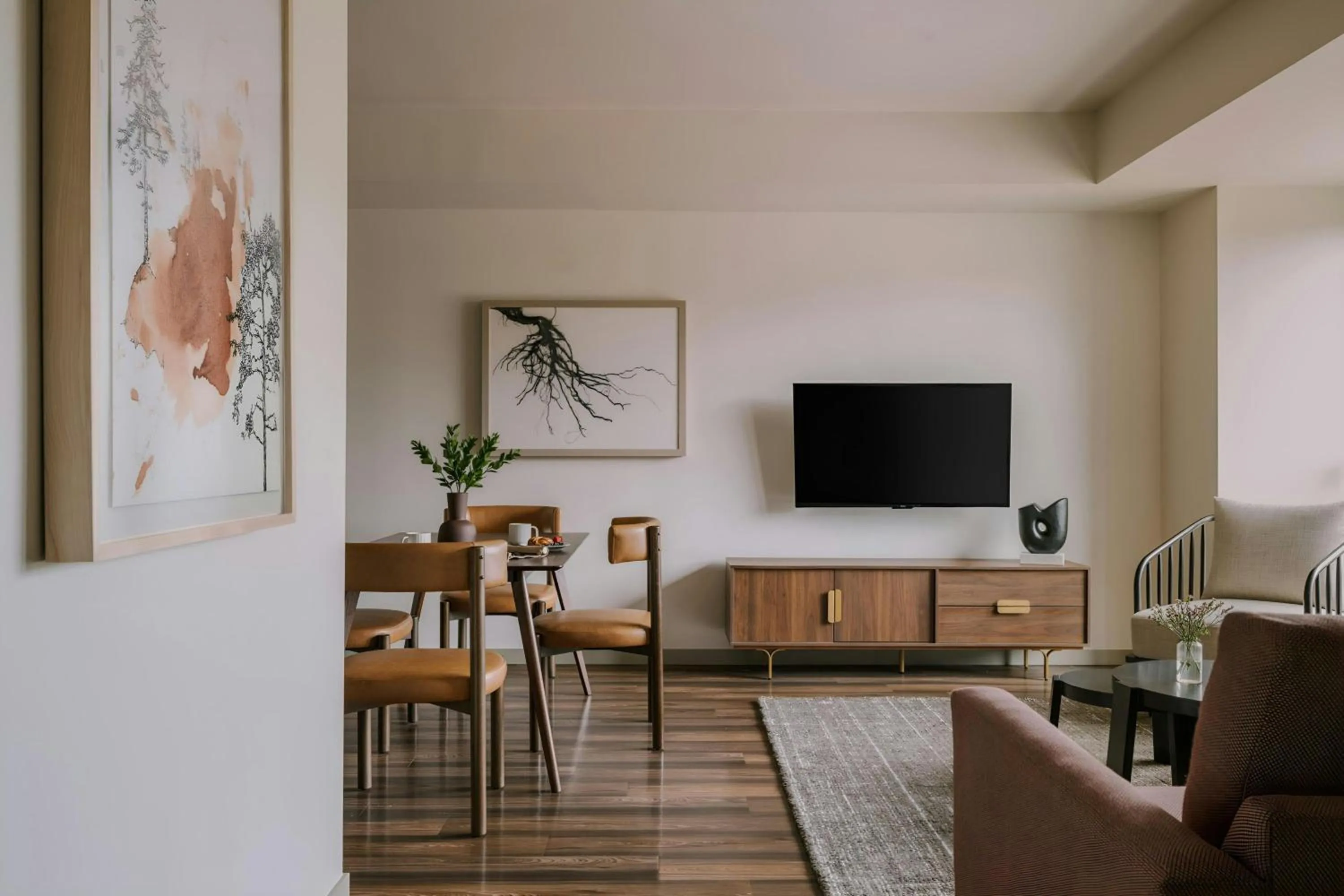 Living room in Sonder Skyline Apartments LoHi