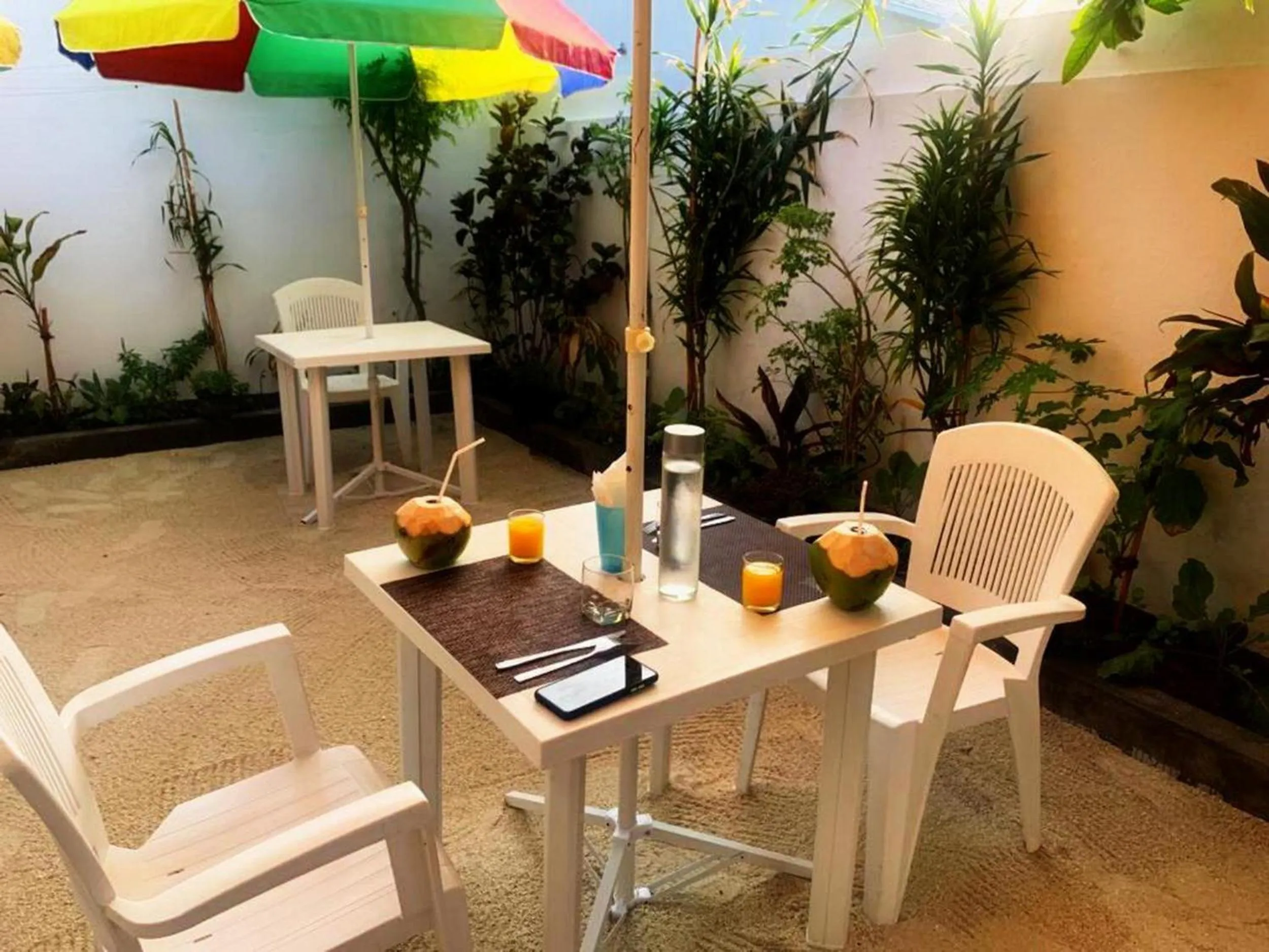 Patio in Adroit Beach Inn