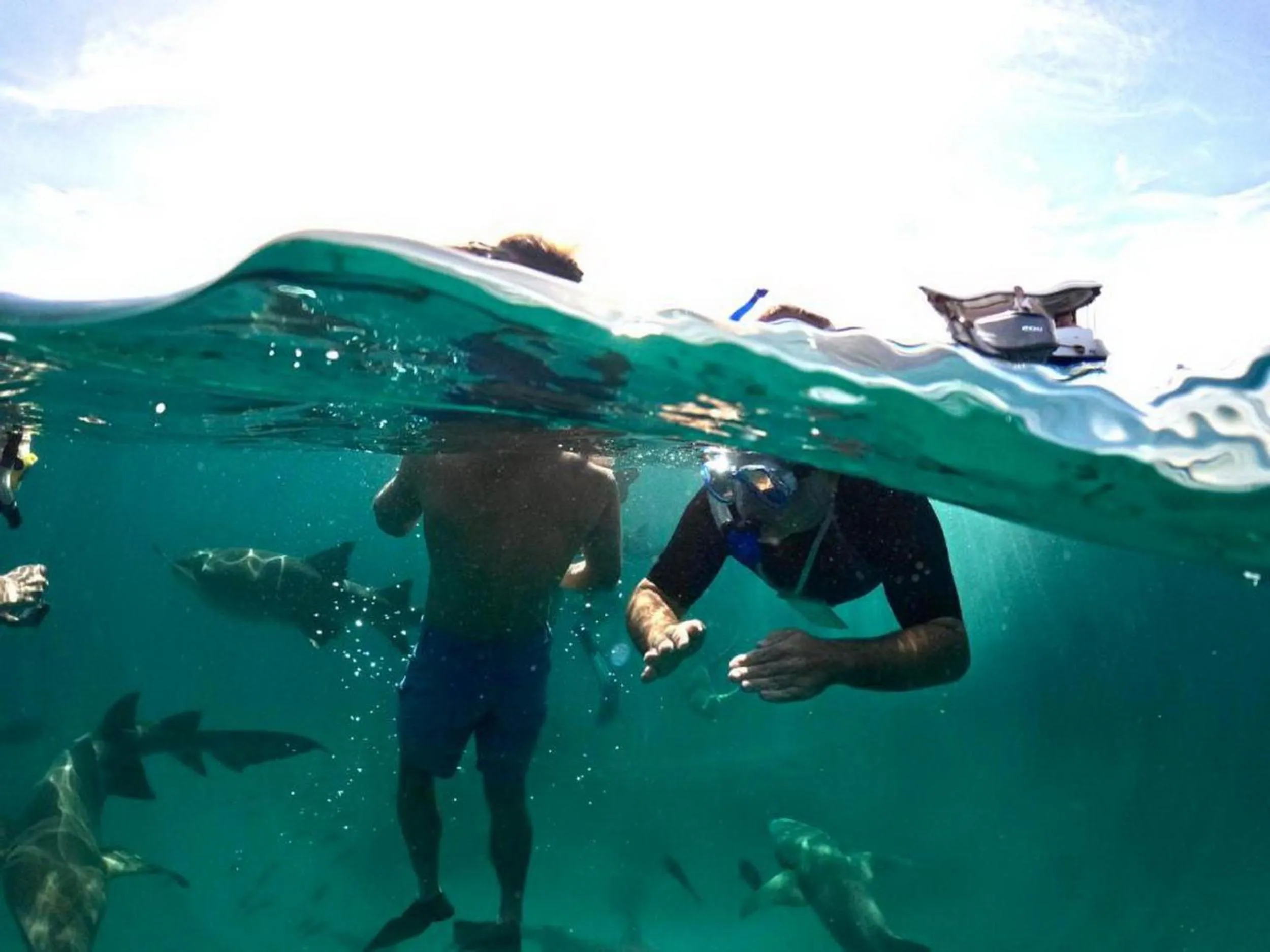 People in Adroit Beach Inn