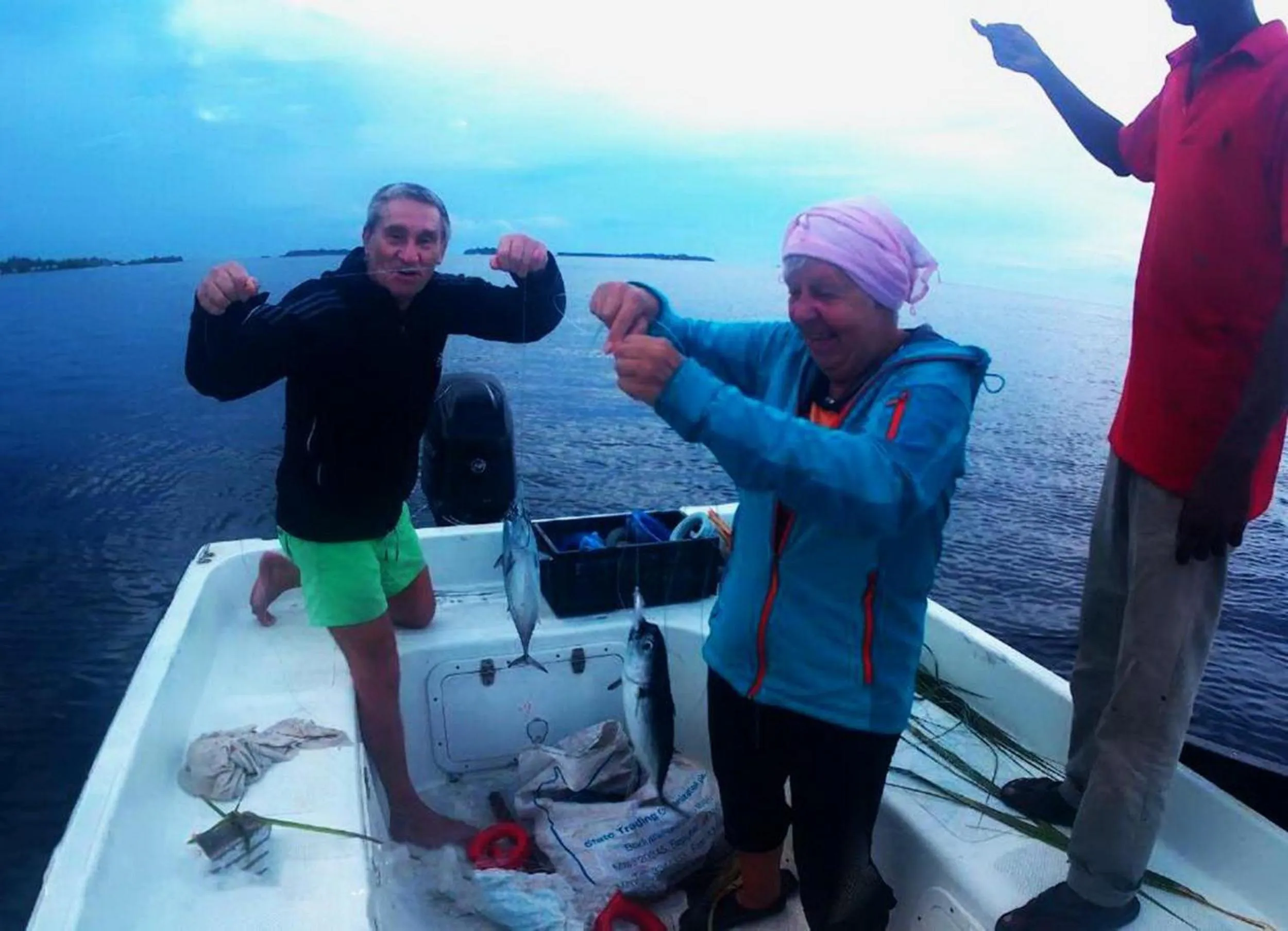 People in Adroit Beach Inn