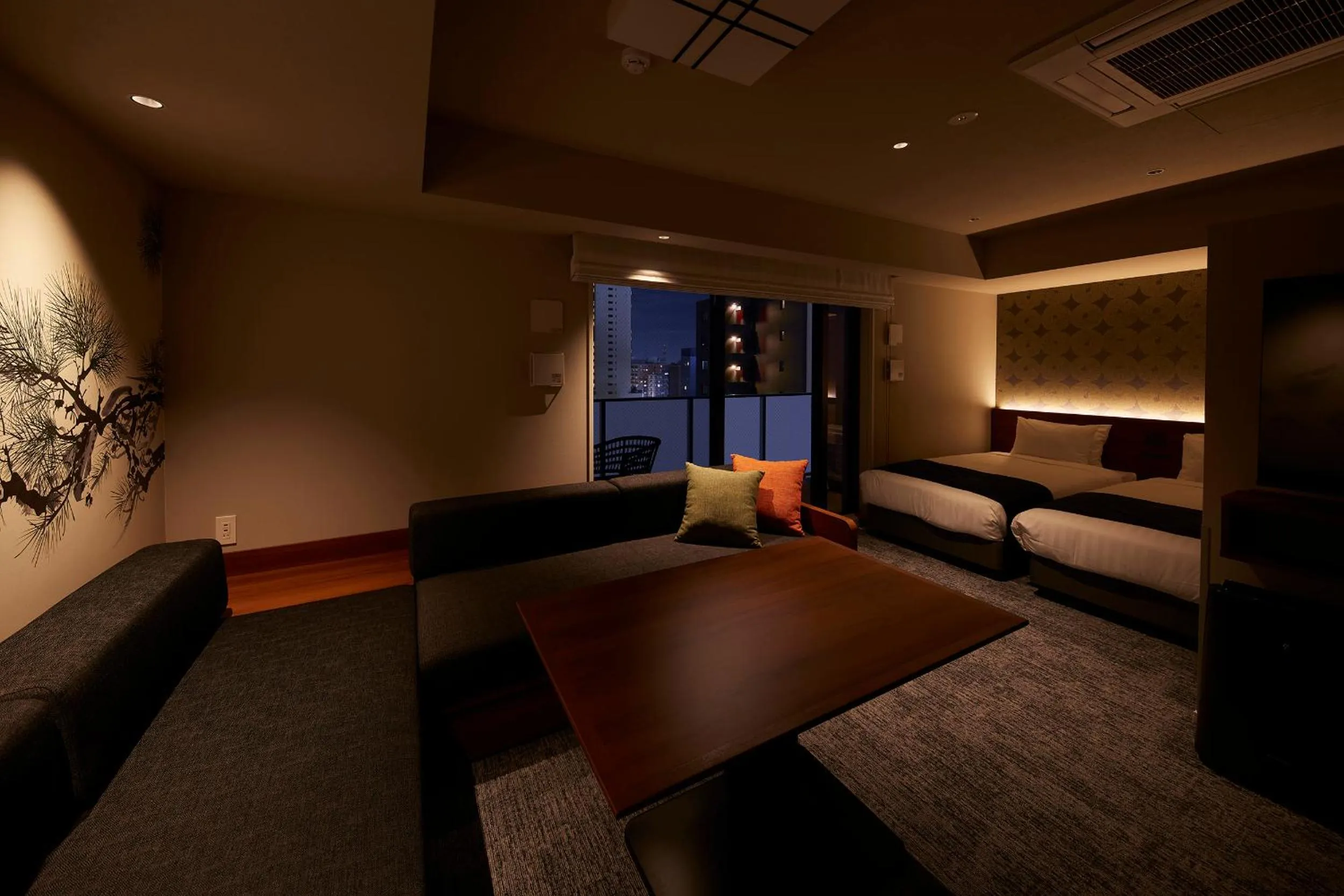 Living room, Bed in MONday Apart Premium Asakusa