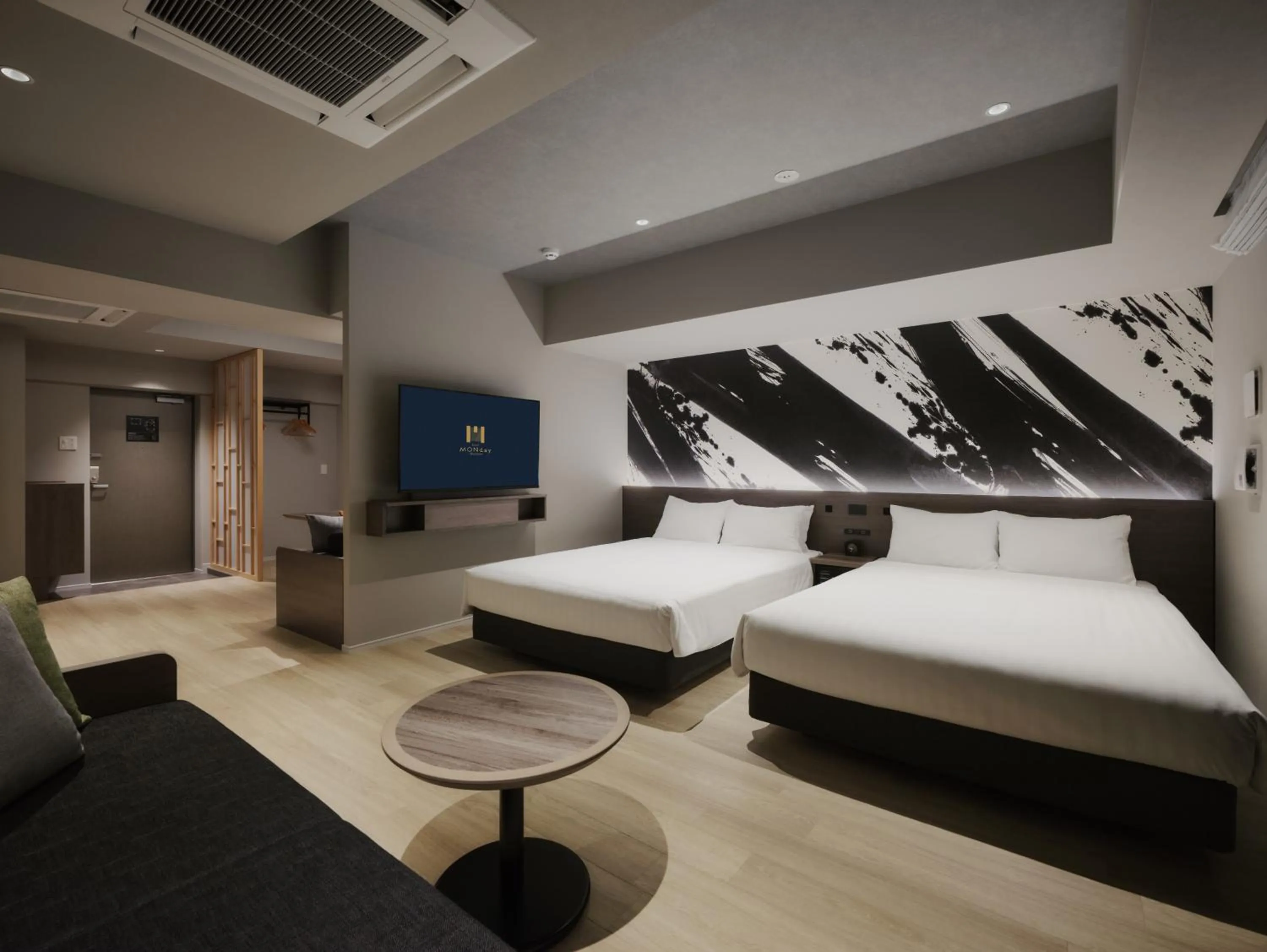 Bed in MONday Apart Premium Asakusa