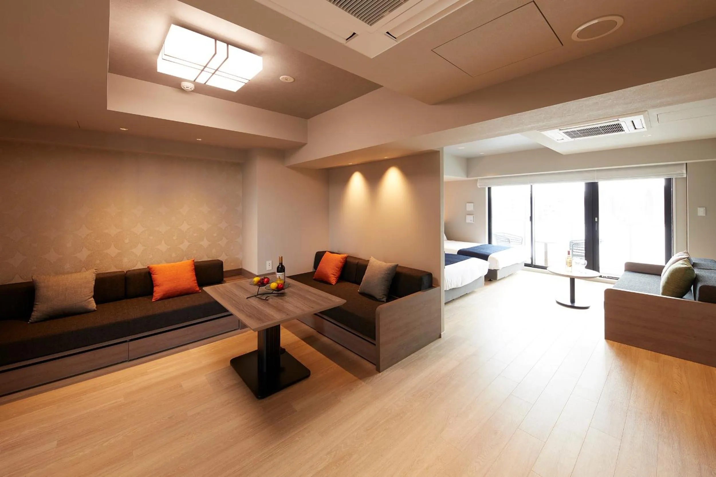 Living room in MONday Apart Premium Asakusa