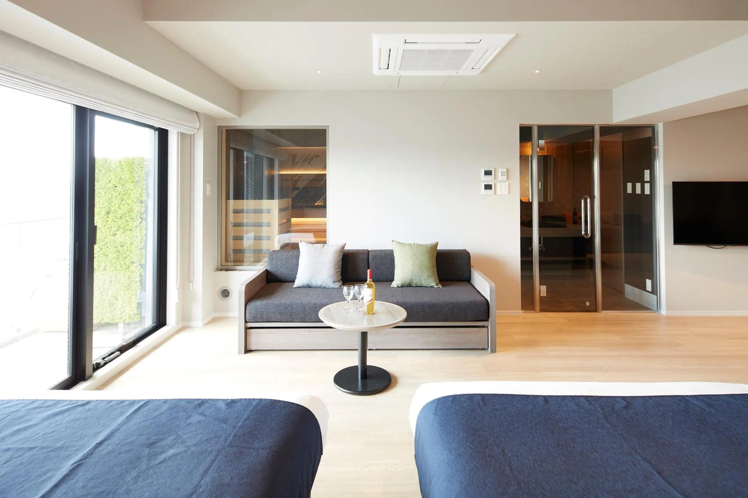 Living room in MONday Apart Premium Asakusa