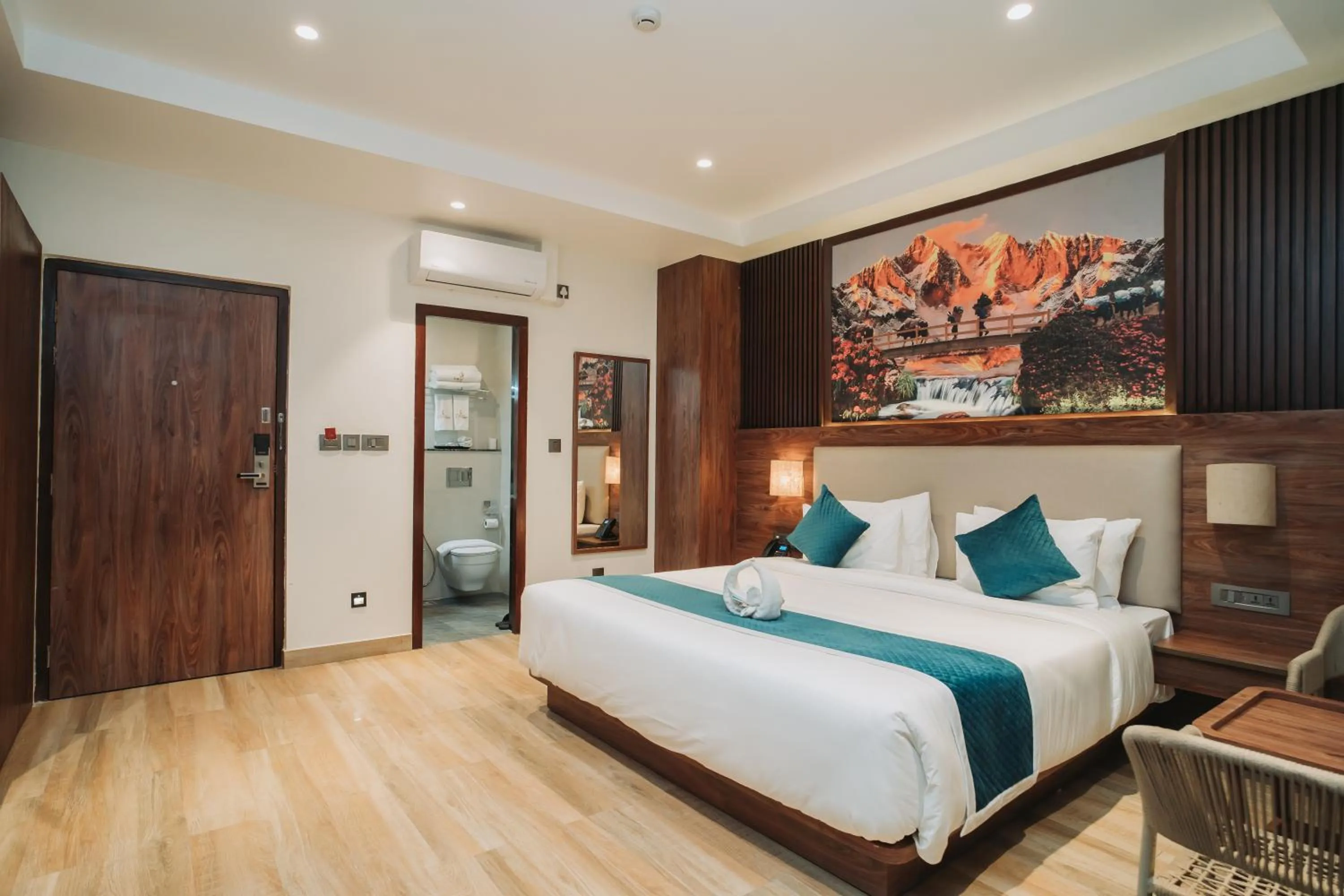 Bed in Dees Boutique Hotel