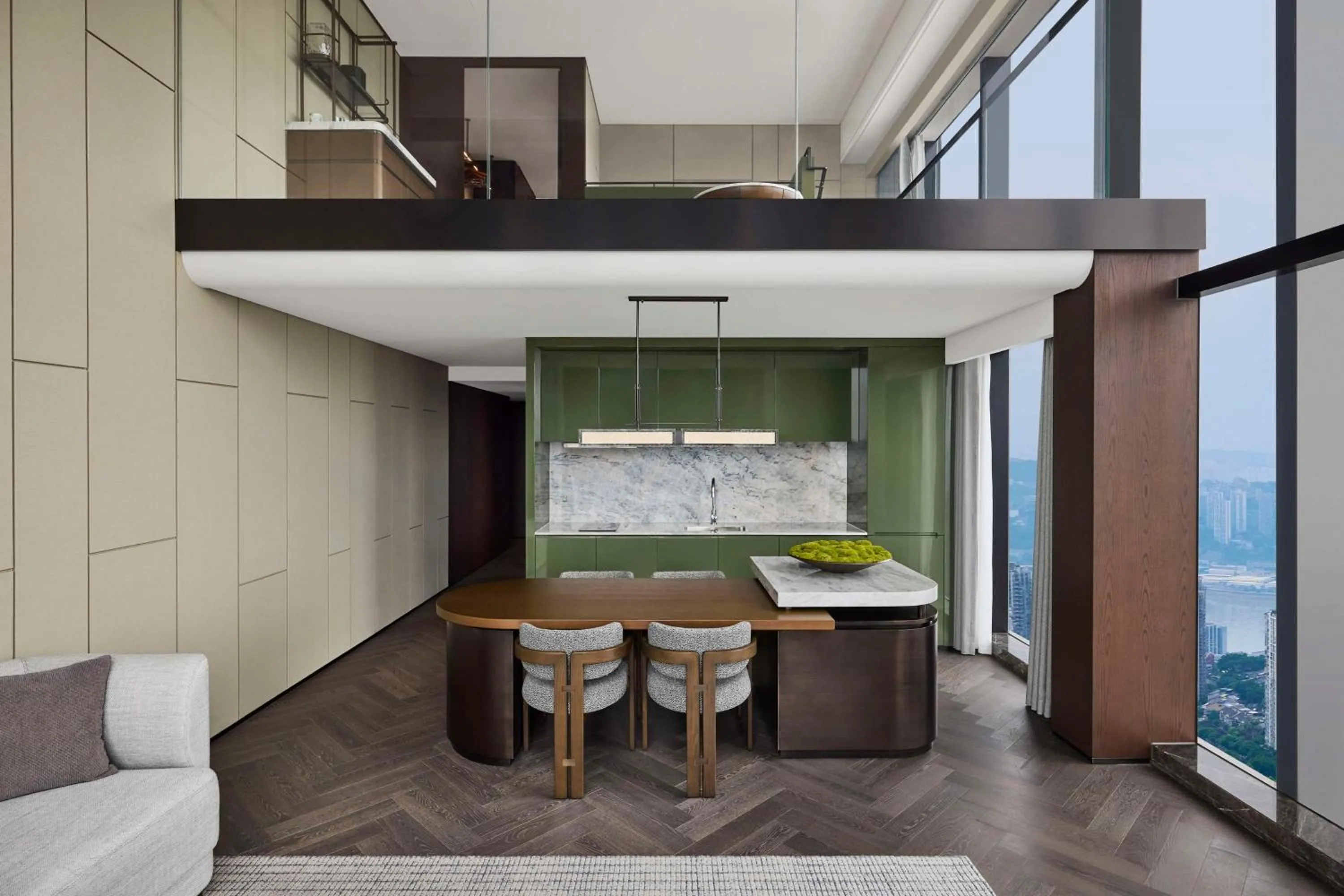 Living room in Conrad Chongqing