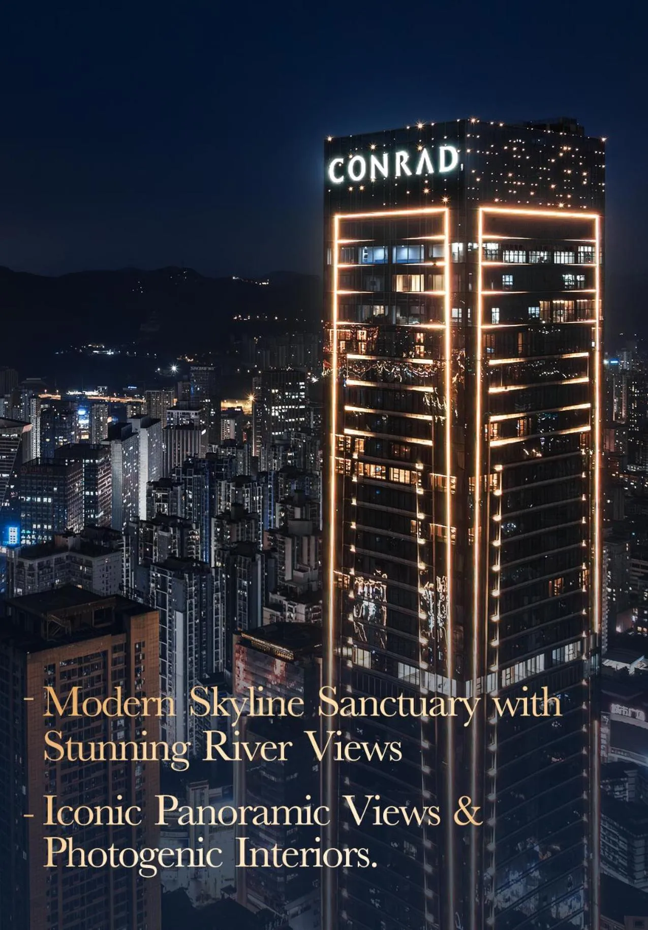 City view in Conrad Chongqing