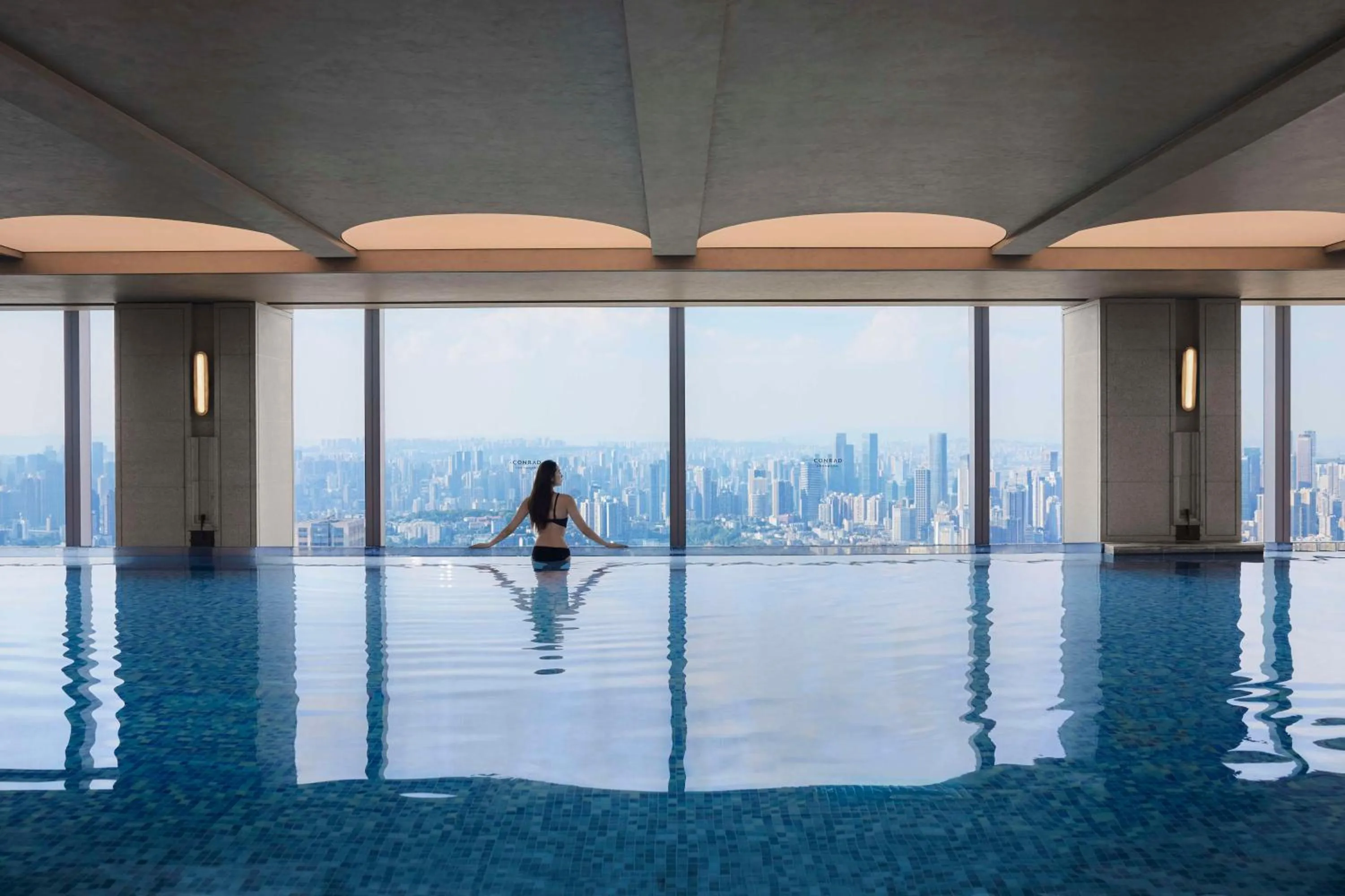 Pool view in Conrad Chongqing