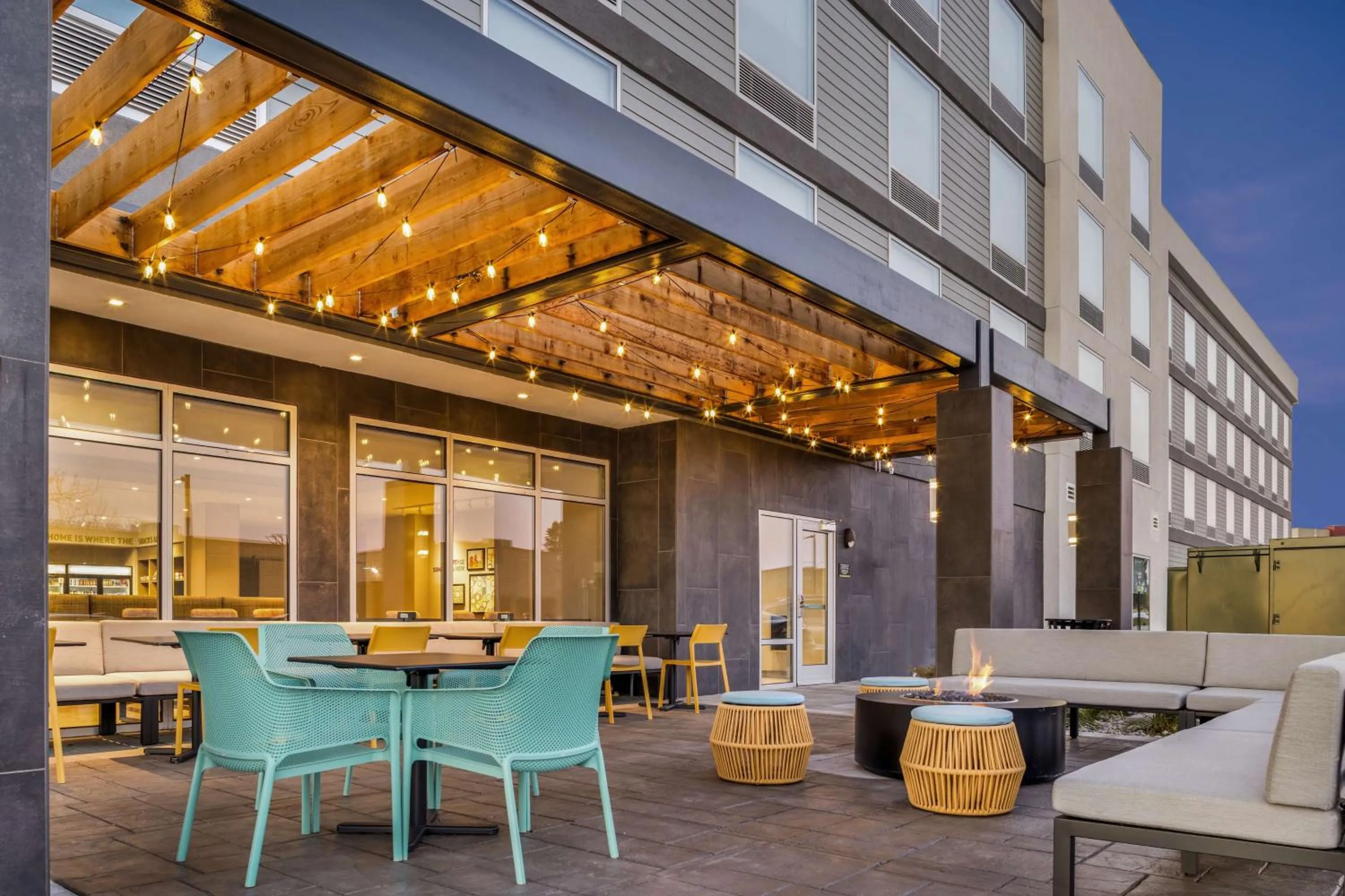 Patio in Home2 Suites By Hilton Colorado Springs Airport