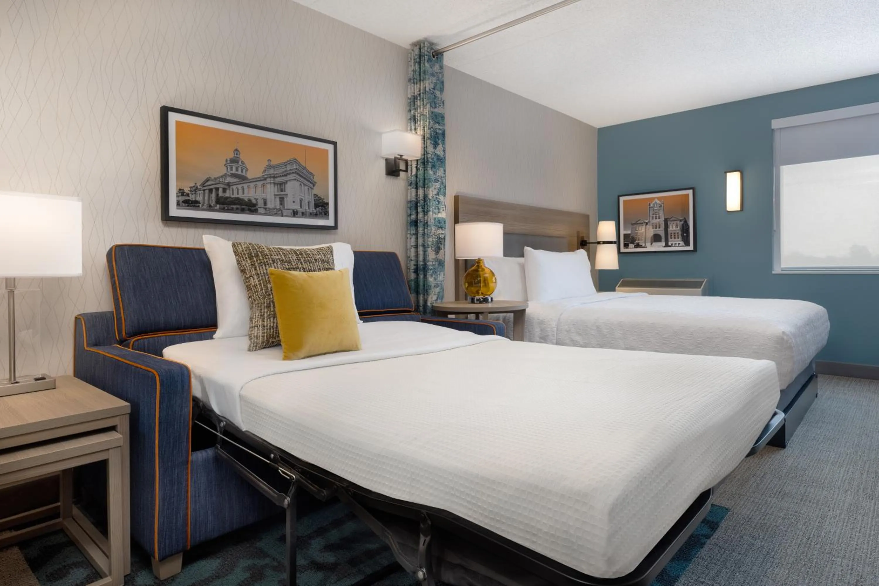 Bed in Home2 Suites By Hilton Kingston