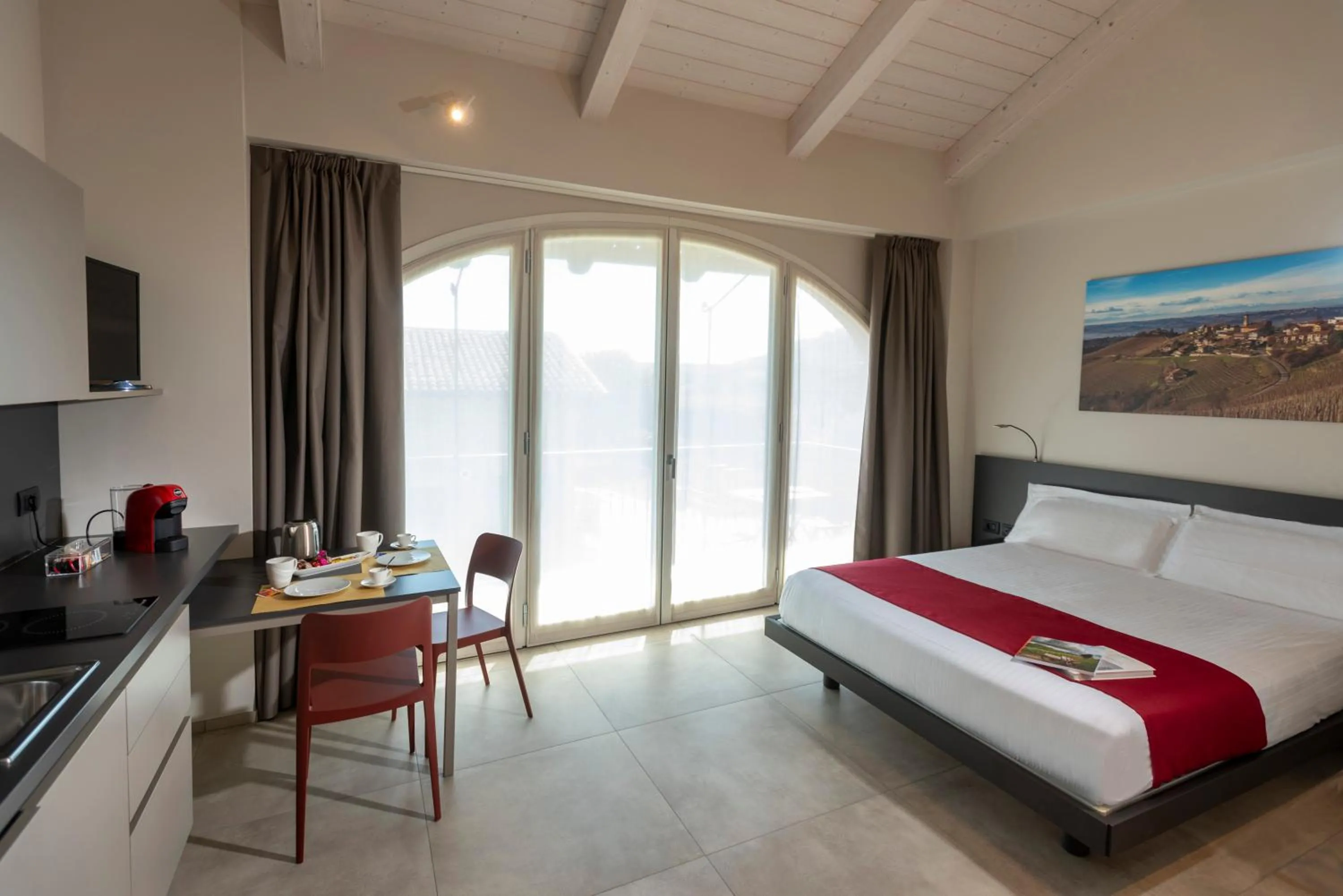 Kitchen or kitchenette, Bed in Corte Bellora