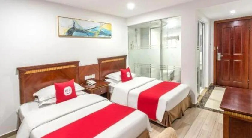 Bed in Nantong GuoDu Hotel