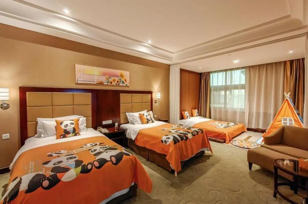 Bed in Zhongzhou International Hotel