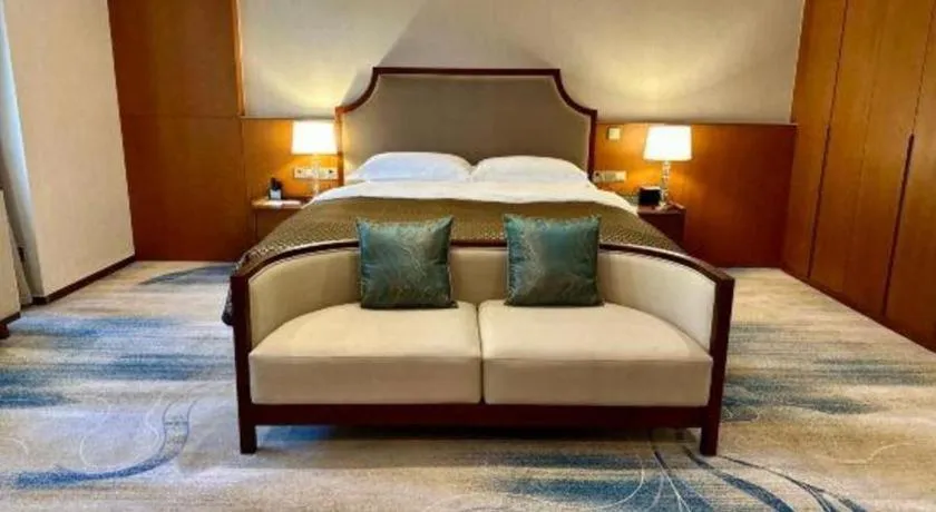 Bed in Lian Yun Hotel