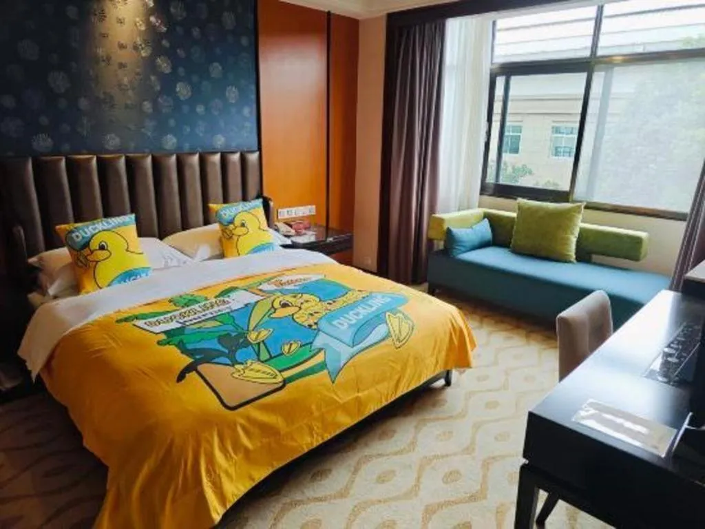 Bed in Lian Yun Hotel