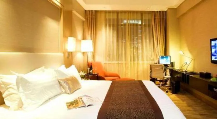 Bed in Huzhou Zhebei Hotel