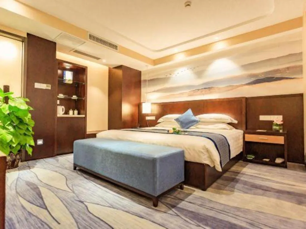 Bed in Huzhou Zhebei Hotel