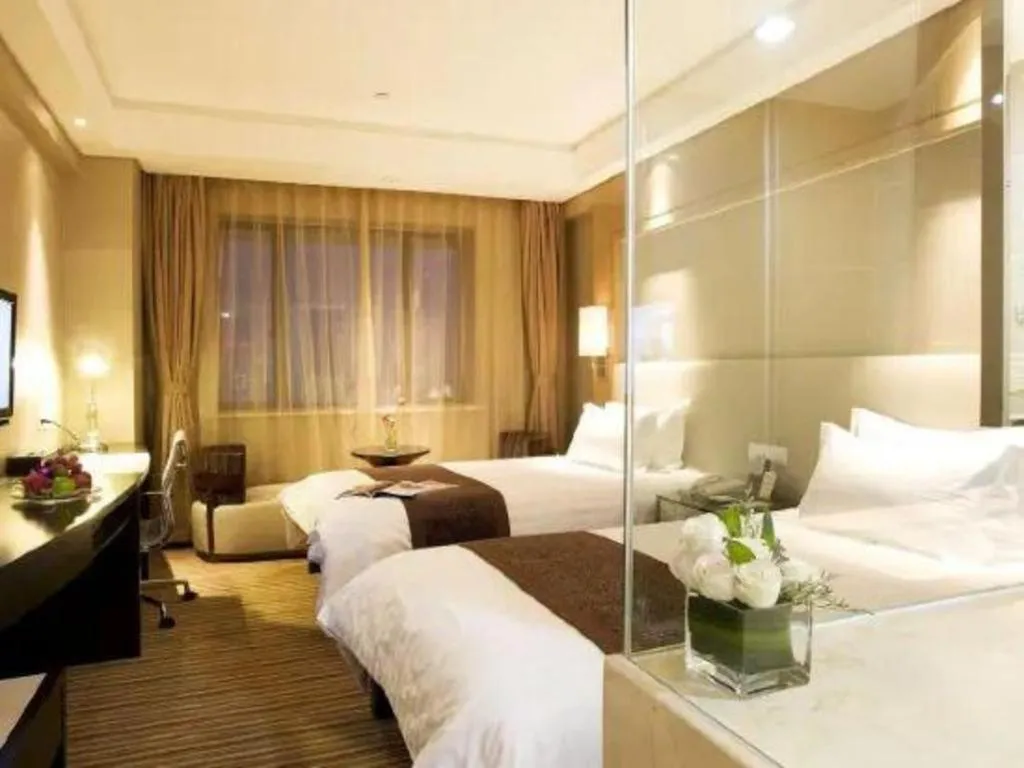 Bed in Huzhou Zhebei Hotel