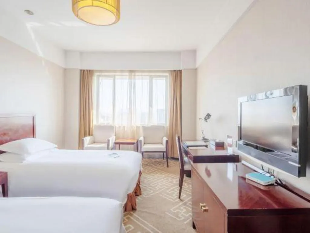 Bed in Huzhou Zhebei Hotel