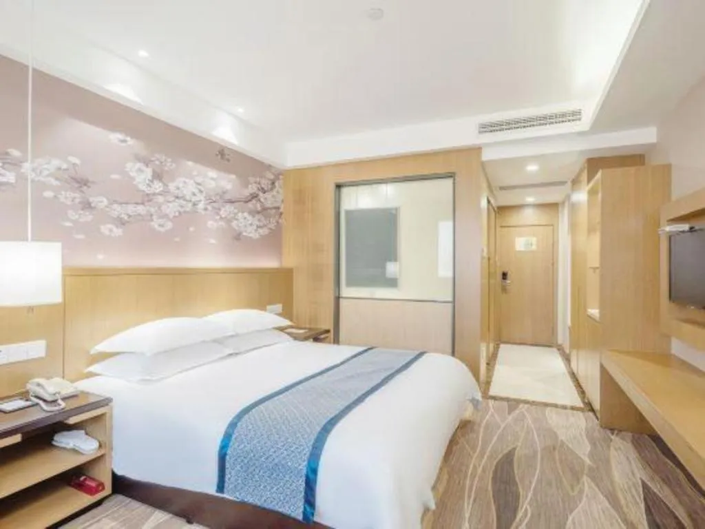Bed in Huzhou Zhebei Hotel