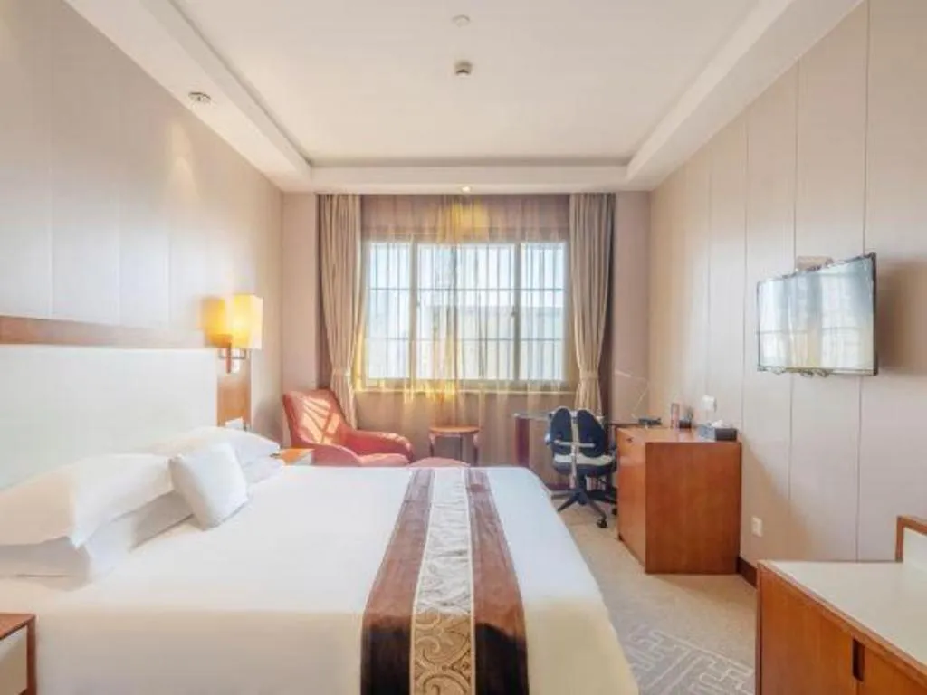 Bed in Huzhou Zhebei Hotel