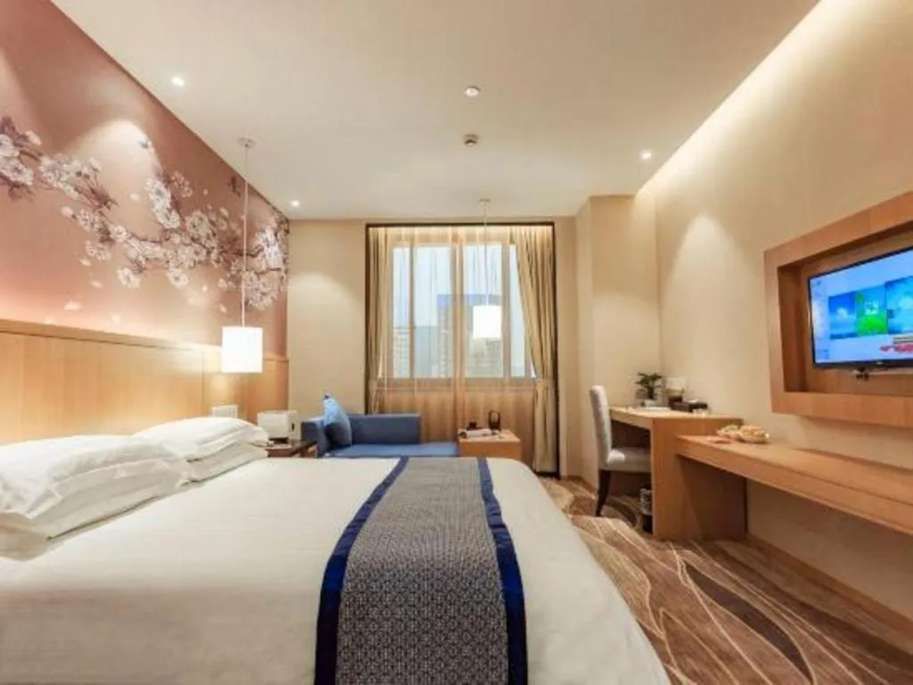 Bed in Huzhou Zhebei Hotel