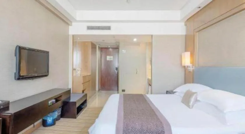 Bed in Huzhou Zhebei Hotel