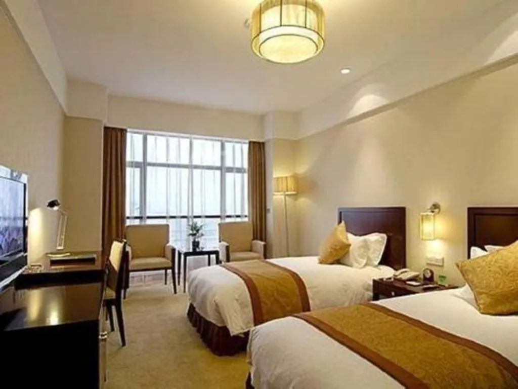 Bed in Huzhou Zhebei Hotel