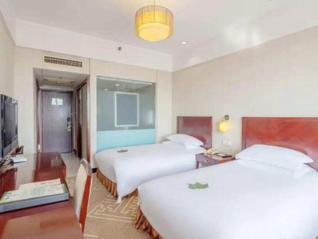 Bed in Huzhou Zhebei Hotel