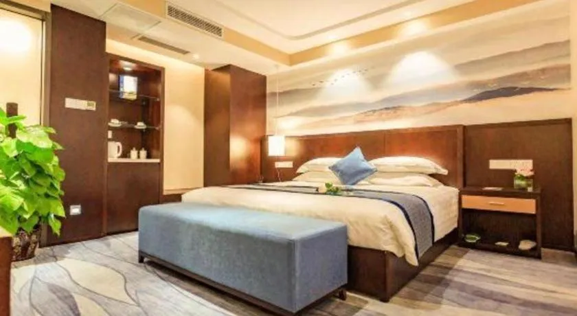 Bed in Huzhou Zhebei Hotel