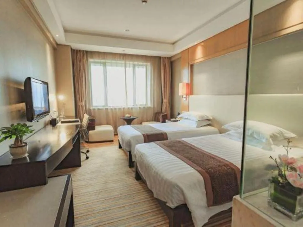 Bed in Huzhou Zhebei Hotel