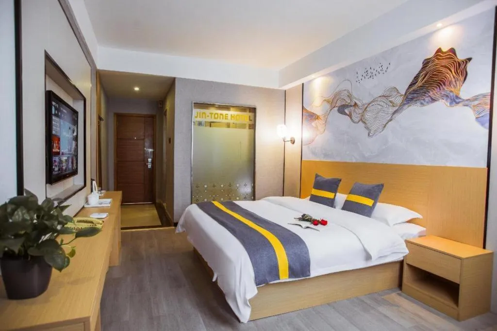Bed in Jintone Hotel Beiliu Yongan Branch