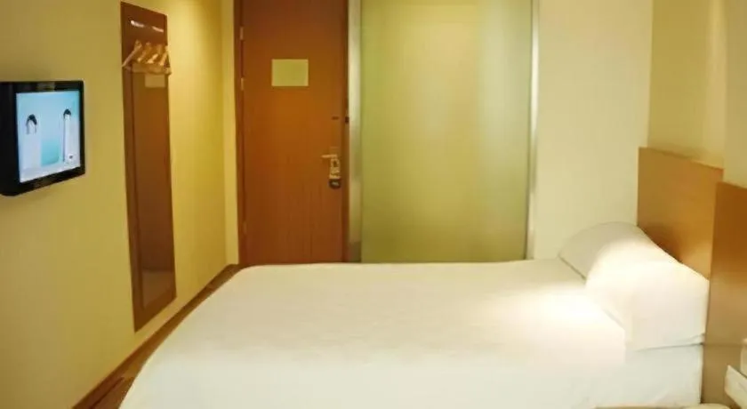 Bed in Jinjiang Inn Style Taiyuan South Inner Ring North Campus Finance and Economics University