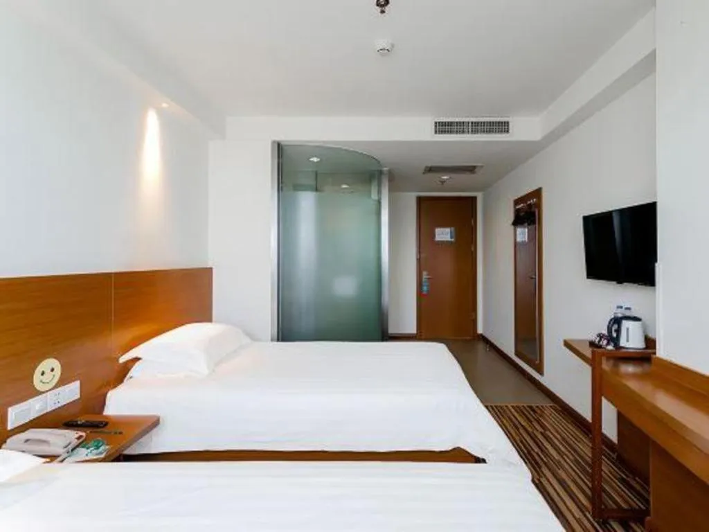 Bed in Jinjiang Inn Style Taiyuan South Inner Ring North Campus Finance and Economics University