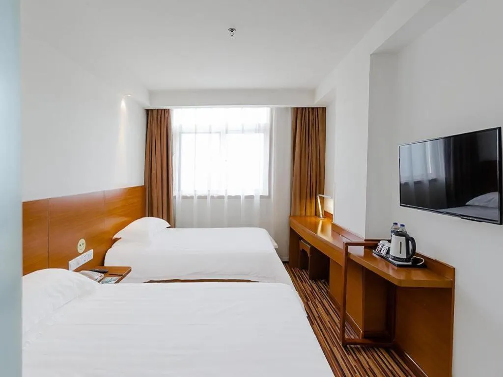 Bed in Jinjiang Inn Style Taiyuan South Inner Ring North Campus Finance and Economics University