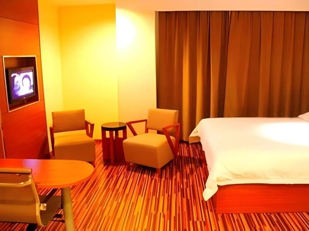 Bed in Jinjiang Inn Style Taiyuan South Inner Ring North Campus Finance and Economics University