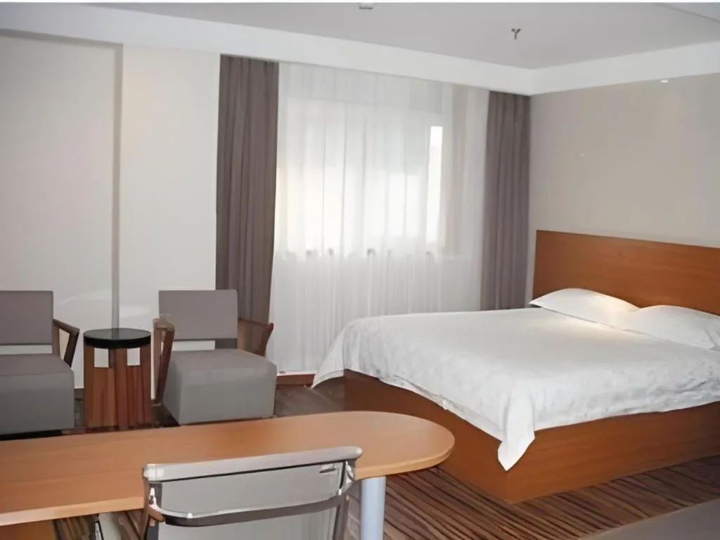 Bed in Jinjiang Inn Style Taiyuan South Inner Ring North Campus Finance and Economics University