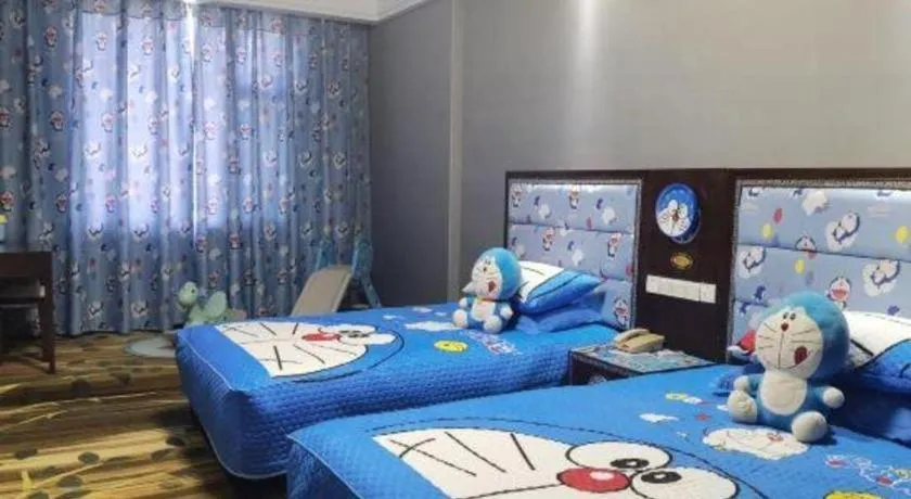 Bed in Dunhuang Dunhe Hotel