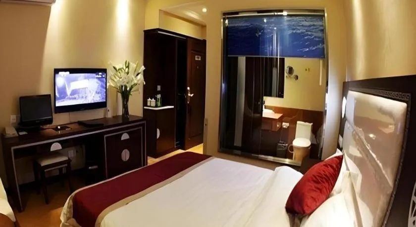 Bed in Dunhuang Dunhe Hotel