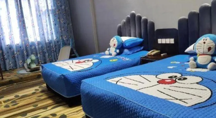 Bed in Dunhuang Dunhe Hotel