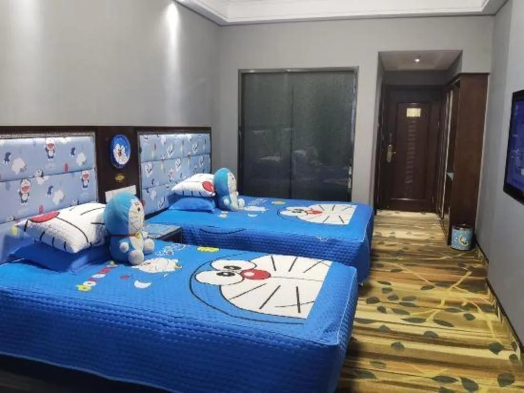 Bed in Dunhuang Dunhe Hotel