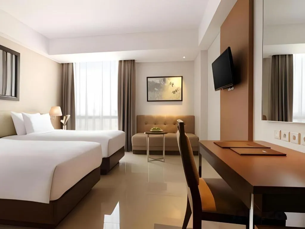 Bed in Hotel Santika Premiere Kota Harapan Indah