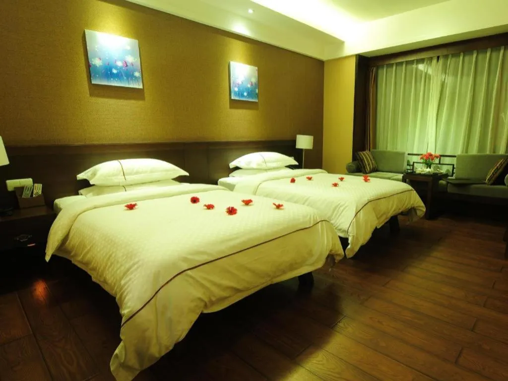 Bed in Lijiang Ziyue Hotel