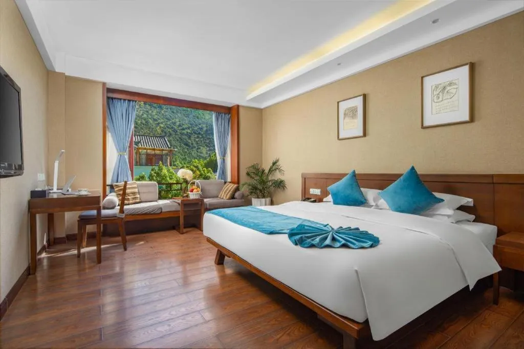 Bed in Lijiang Ziyue Hotel