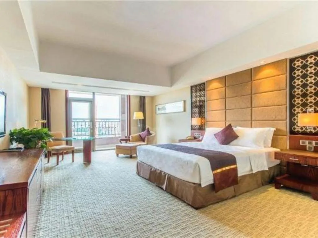 Bed in Blue Horizon International Hotel Gaomi